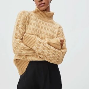 The Cloud Checkered Turtleneck